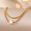 Pulsera sencilla de acero inoxidable con explosiones transfronterizas para mujer, de alto sentido, para parejas, pulsera de perlas inglesas, joyería de nicho al por mayor para hombre