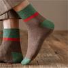 Calcetines Zhuji para hombre, calcetines de media caña, otoño e invierno, gruesos, cálidos, desodorantes, calcetines deportivos, calcetines retro para hombre