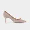 [Salto Alto com Rebites] Salto Stiletto Feminino 2025 Primavera Novo Bico Fino Couro Envernizado Solado Macio Sapatos Fashion e Sexy para o Trabalho
