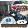 Tornillos de aleación de titanio para motocicleta Zxjc Zhang Xue 500 Rr, Tornillos modificados, Titanio quemado dorado, Negro caramelo