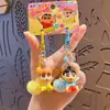 Auténtico Set de Llaveros de Mejores Amigos de Crayon Shin-Chan para Mejores Amigos y Parejas, Colgante para Mochila, Llavero Regalo al por Mayor