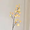 Flores Artificiais de Seda com um Toque de Luxo Leve, Fruta Lanterna para Decoração de Sala de Estar, Arranjos de Flores Artificiais, Fruta Lanterna Flor Eterna Atacado