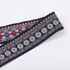 Cinto Jacquard Decorativo Colorido Estilo Étnico Acessórios de Vestuário Poliéster Retro Bordado Cinto Jacquard Elástico
