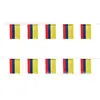 Bandeira de Corda da Copa do Mundo de 2026 EUA-Canadá-México, Em Estoque, Bandeiras de Torcedor de 48 Equipes, Bandeiras de Puxar 14*21cm, Bandeiras de Pendurar 20*28cm