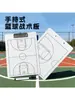 Pizarra Táctica de Baloncesto Portátil PVC Entrenador Doble Cara Escribible Borrable Juego Entrenamiento Enseñanza Pizarra Análisis Táctico