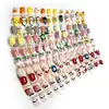 Uñas Postizas Portátiles Pre-hechas al por Mayor, Uñas Portátiles de Tira Completa Simples con un Toque de Lujo, Colección de Pegatinas Blanqueadoras para Uñas