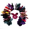 Diadema de terciopelo vintage Qiyue Cuerda para el pelo de orejas de conejo de terciopelo Tocado flor Popular en Amazon en stock 30 colores C66