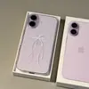 Case de Celular Estrela Laço Adequado para Apple 17Promax16 15 14 Criativo 13 12P Transparente 11 Buraco Grande