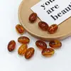 Cuentas Ovaladas en Forma de Huevo de 11x17 mm, Cuentas de Nube Bicolores, Cuentas de Piedras Preciosas Simuladas, Cuentas para Pulseras, Accesorios de Acrílico, Cuentas Sueltas