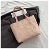 Bolsa Feminina Grande com Textura Estilo Coreano para o Dia a Dia, Nova Bolsa de Ombro Primavera 2026, Bolsa Tote Feminina, Bolsa de Mão Estilo Simples