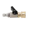 Hidrolavadora Máquina para Lavar Autos Pistola de Agua Tubería de Agua Acero Inoxidable Válvula de Interruptor 3/8 Macho y Hembra Tubería de Aire Pequeña 1/4 Hembra
