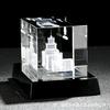 Formular láser de cristal 3D tallado interior modelo de edificio edificio escolar modelo de edificio celebración de finalización de proyecto de construcción recuerdo