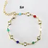 Pulsera de Aleación de Venta Caliente Transfronteriza, Versátil, Creativa y de Moda, Pulsera Femenina de Ojo de Diablo Corazón Estilo Europeo y Americano Ins