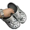 Novo Original prata Sapatos de Caverna Fivela de Sapato Decoração de Laço de Alta Qualidade Gatinho Gato Flor de Sapato Destacável Acessórios