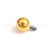 F136 Titanio Chapado en Oro de 18K Bola Exterior con Rosca Exterior Accesorios de Joyería Bola de Repuesto Varilla con Rosca Interior Rosca Exterior G23 Aleación de Titanio Bola de Titanio