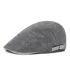 Gorra para Hombre Primavera Verano Estilo Coreano Moderna Gorra de Pico Gorra de Periódico Gorra de Béisbol a Cuadros Visera Boina Sombrero para el Sol