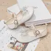 Zapatos de Princesa de Cuero para Niñas 2026 Otoño Nuevos Zapatos Individuales de Cristal para Bebé Zapatos Versátiles Casuales Estilo Princesa Zapatos de Actuación Zapatos de Estudiante