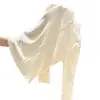 Suéter de punto único y exquisito estilo francés con cuello semi-alto fruncido y mangas largas para mujer, nuevo top base ajustado para otoño e invierno
