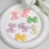 Dingyi Lengyue Colorido Laço de Princesa Acrílico Galvanizado Furo Passante Contas Soltas Pulseira DIY Acessórios com Contas