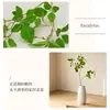 Plantas verdes artificiales, ramas de vid verdes y flores artificiales para decoración del hogar, arreglos florales sencillos para sala de estar, artículos decorativos pequeños, flores artificiales
