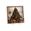 Kit de Pintura Feltro Tecido de Natal 3D Família Pai-Filho Feito à Mão Decoração 3D Sem Cola Decoração Criativa de Natal