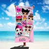 Toalla de Baño Linda para Niños y Adultos Poliéster Toalla de Natación Toalla de Playa Toalla Absorbente Gato Kt Microfibra Dibujos Animados Toalla de Baño