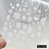 Pegatinas de Arte de Uñas con Relieve Navideño al por Mayor Dibujos Animados Lindo Papá Noel Muñeco de Nieve Copo de Nieve Decoraciones de Pegatinas de Uñas Tridimensionales