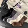 Meias Simples Bordadas com Rosto Sorridente Sem Costura Estilo Coreano Youjiaxiu para Mulheres Meias Esportivas Outono e Inverno Meias Quentes de Lã até o Meio da Panturrilha