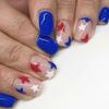 Dia da Independência Transfronteiriça Estrela Use Armadura Simples Personalidade Brilhante Nail Art Patch Curto Europeu e Americano Feito à Mão Nail Art Produtos Acabados