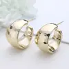 Pendientes de C-shape de Moda con Sentido de Diseño de Nicho para Mujer, Pendientes de Botón Versátiles y Modernos, Pendientes de Botón Geométricos, Joyería de Oreja Exquisita y Elegante para Mujer