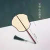 Abanico de Caligrafía con Espacio en Blanco para Escribir, Abanico Pintado a Mano por Ambos Lados, Estilo Hanfu, Estilo Antiguo, Abanico con Borla, Arte de Bambú