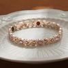 Pulsera Magnética de Energía Caliente de Venta Transfronteriza, Extraíble, Ajustable, con Sentido Avanzado, Conjunto de Diamantes de Color, Pulsera de Moda Tendencia Fresca