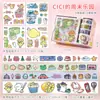 Conjunto Caixa de Presente Adesivo Fita Fofo Livro de Ins Material Fresco Conjunto Adesivo Desenho Animado Adesivo Filme Infantil