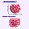 Pegatinas Luminosas de Flores Rosas para Entrada de Dormitorio, Pegatinas para Interruptor de Sala de Estar, Pegatinas de Pared para Decoración del Hogar, Pegatinas Luminosas, Autoadhesivas al por Mayor