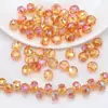 Cuentas sueltas de vidrio con agujero lateral, cuentas de rueda, 8MM, accesorios mágicos para joyería DIY, pulsera, collar, pendientes, accesorios para ropa, bolso