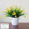 Pequenas Flores Artificiais Decorativas Nórdicas Enfeites Sala de Estar Casa Decoração de Mesa de Centro Plástico Buquê de Flores Secas Mesa de Jantar Planta em Vaso