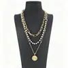 Collar de circonita europeo y americano transfronterizo de ocho corazones y ocho flechas con colgante de cuatro garras para mujer, cadena de clavícula simple, moderna y elegante