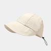 Gorra para Niños Lisa Protector Solar Cubre Rostro Anti-Ultravioleta Sombrero de Sol para Cabeza Grande Delgado Transpirable Secado Rápido Sombrero de Sol