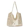 Bolsos de Verano para Mujer para Combinar con Faldas, Bolsos de Hombro de Lunares de Aspecto Elegante para Chicas, Bolsos Tote de Gran Capacidad, Bolsos para el Trabajo y el Viaje