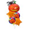 Novo Halloween Cinco Peças Cabeça de Abóbora Fantasma Gato Preto Balão de Filme de Alumínio Empresa Decoração de Festa
