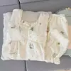 2026 Algodón Nube Verano Nuevo Estilo con Copas Menta Gato KT Conjunto de Pijama para Mujer Verano Lindo Dulce Estilo Princesa