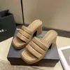 Sandalias y Chanclas para Mujer Impermeables Plataforma Combinan con Todo Tira Única Popular Verano 2024 Nuevos Suela Gruesa Tacón Grueso Tacones Altos