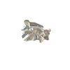 Anillo de cara ancha con falda plisada para mujer, estilo frío, nicho, atractivo, personalidad de moda, combina con todo, alta gama, sentido abierto, anillo para dedo