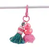 Comercio Exterior Colgante de Hilo de Algodón con Borla Tejida Accesorios para Joyería Hechos a Mano DIY Colgante de Llavero con Borla de Pato Decoración