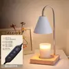 Lámpara de Aromaterapia de Lirio del Valle, Lámpara para Derretir Cera, Lámpara de Mesita de Noche Retro Francesa para Dormitorio, Luz Ambiental Decorativa para el Hogar, Lámpara de Mesa con Fragancia sin Llama
