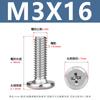 Tornillo de Acero Inoxidable 304 de Cabeza Plana Cruzada Avellanado Sujetador Tornillo para Muebles de Cabeza Redonda Plana Borde Biselado M3-M8