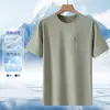 2026 Nuevo Modelo Camiseta de Cuello Redondo de Tela Sorona Secado Rápido 7A Antibacteriana Camiseta de Verano para Hombre Manga Corta Juvenil Deportiva