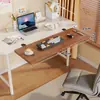 Tablero de extensión de escritorio para escritorio de oficina, plegable y expandible, bandeja para teclado sin taladro, estante de almacenamiento de expansión para encimera