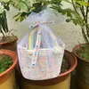 Canasta de Mano Arcoíris Regalo de Regreso Luna Llena del Bebé Año Viejo Banquete de los Cien Días de los Niños Regalo de Acompañamiento Caja de Regalo de Cumpleaños Tejida