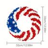 Guirlanda do Dia da Independência Estrelas e Listras Americana Personalizada Bandeira Estrelada Transfronteiriça Pendente de Parede Decoração de Tecido Festiva para Casa